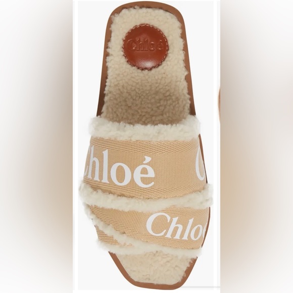 Chloe Woody Shearling Slide - Picture 6 of 11